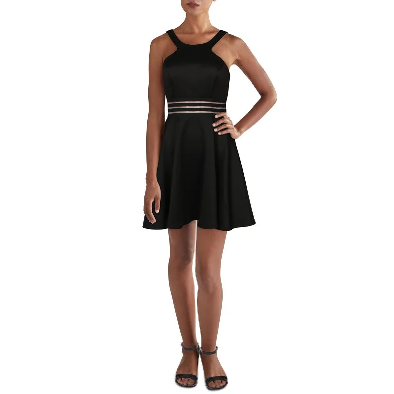 City Studios Womens Juniors Shadow Stripe Padded Bust Mini Dress Trendy Lace Mini Dress City Studios Womens Juniors Shadow Stripe Padded Bust Mini Dress Trendy Lace Mini Dress