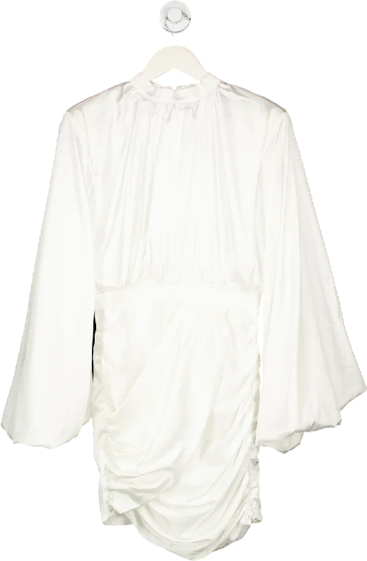 Fashion Nova Ivory Sharing Secrets Satin Mini Dress UK S Comfortable One-Shoulder Mini Dress Fashion Nova Ivory Sharing Secrets Satin Mini Dress UK S Comfortable One-Shoulder Mini Dress