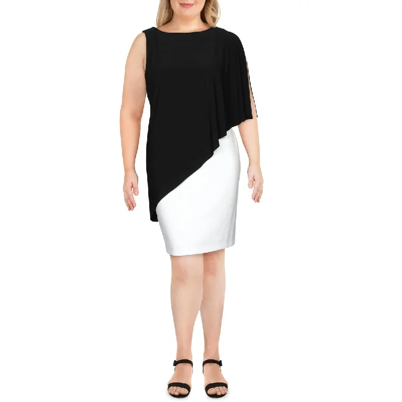 Lauren Ralph Lauren Womens Layered Colorblock Mini Dress Elegant Satin Lace Mini Dress Lauren Ralph Lauren Womens Layered Colorblock Mini Dress Elegant Satin Lace Mini Dress