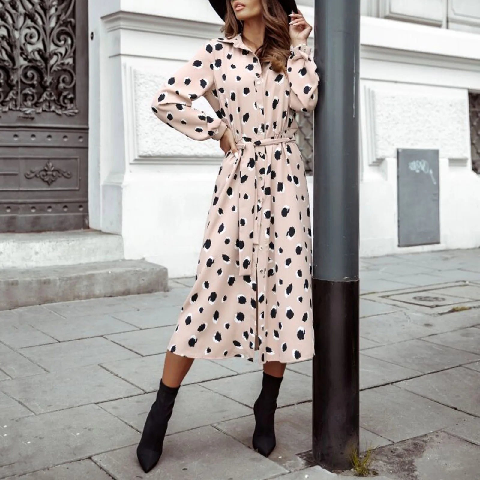 2024 Vintage Wedding Party Short Sleeve Midi Dress Stylish Halter Neck Midi Dress