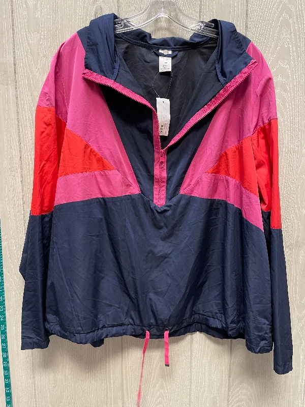 Jacket Windbreaker By Livi Active In Multi-colored, Size: 2x Denim Jacket Leather Jacket Suede Jacket Jacket Windbreaker By Livi Active In Multi-colored, Size: 2x Denim Jacket Leather Jacket Suede Jacket