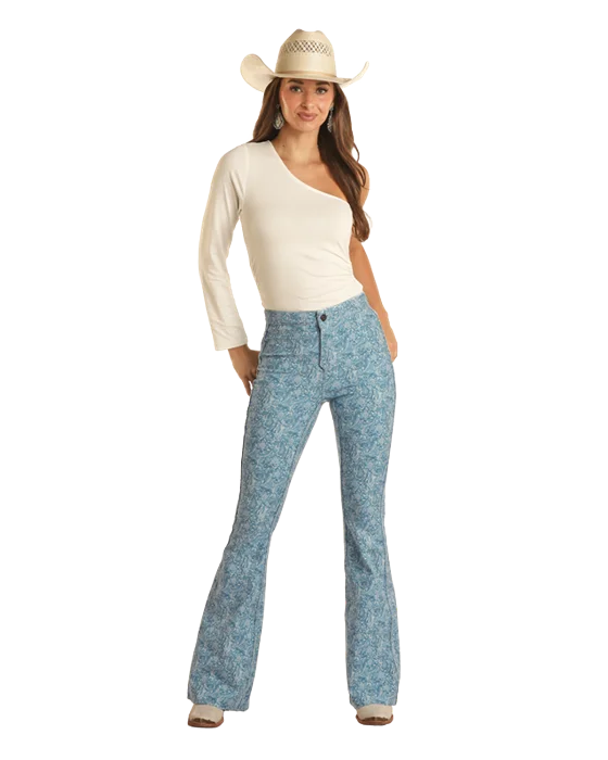 Women's Rock & Roll Cowgirl High Rise Flare Jeans #BW6PD03528 Chic Vintage-Inspired Denim Jeans Women's Rock & Roll Cowgirl High Rise Flare Jeans #BW6PD03528 Chic Vintage-Inspired Denim Jeans